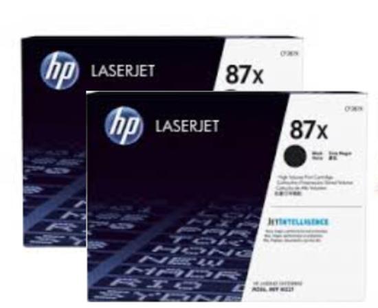 HP 87X Dvojbalení černých originálních tonerových kazet LaserJet s vysokou výtěžností - CF287XD