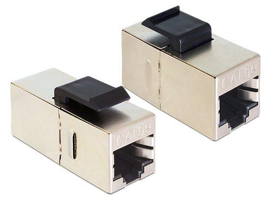 Delock Keystone Module RJ45 samice > RJ45 samice Cat.5, spojka - 86204