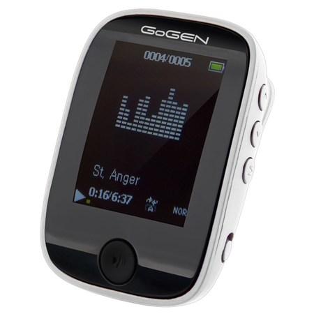 MP3/MP4 přehrávač GoGEN MXM 421 GB8 BT W, s 1,7" displejem a bluetooth, bílý