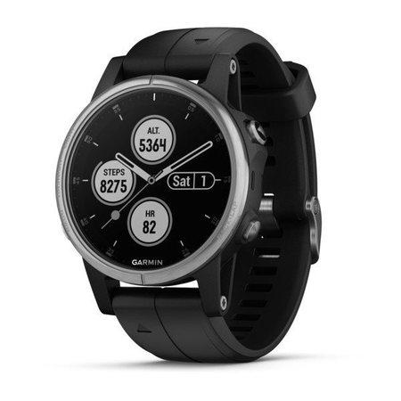 GARMIN Fenix 5S Plus Silver Black band