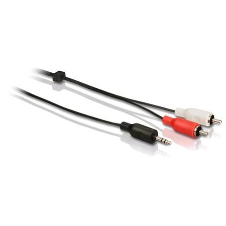 Kabel Philips SWA2520W/10 Jack 3,5 mm/2RCA, 3 m - černý