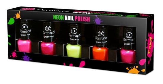 Lak na nehty Dermacol - Neon Polish 03 Pink 5 ml 