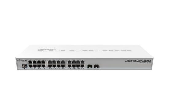 MikroTik CRS326-24G-2S+RM L5 800MHz CPU, 512MB, 24xGLAN, 2xSFP+ 1U Rackmount, MT CRS326-24G-2S+RM
