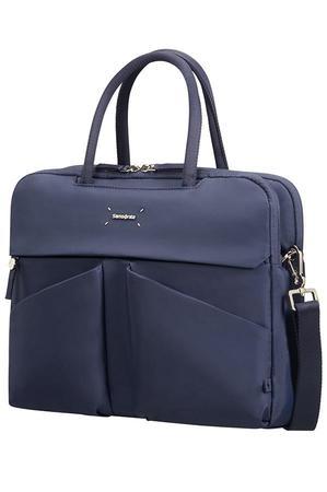 Organized Bailhandle SAMSONITE 43N41001,14,1``LADY TECH,comp,doc,tblt,dark blue, 43N-41-001