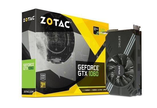 ZOTAC GeForce GTX 1060 3GB GDDR5 1506 /1708 b. DVI-D, HDMI 2.0b, 3xDisplay Port - ZT-P10610A-10L