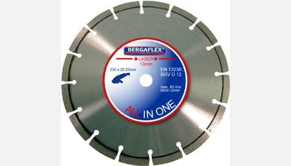 Kotouč diamantový BERGAFLEX ALL in 1 Laser 230x10x22,2 mm
