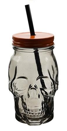 Sklenice na limonádu a koktejly LEBKA 450 ml oranžová - KO-170427370oran