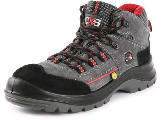 Obuv kotníková CXS ROCK ESD GRAFTONITE S1P, šedá, vel. 37