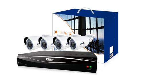KGUARD hybrid set HD481-4WA813F 4+2 (CCTV+IP)kanálový rekordér 1080P/720p/960H/IPcam+4x 2M barevná venkovní kamera, HD481-4WA813F