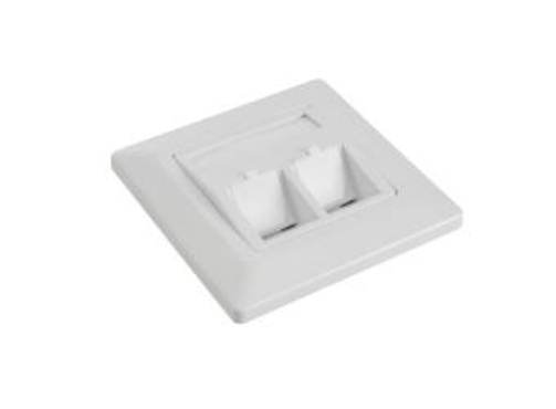 Zásuvka modulární Solarix pro 2 keystony - SX9-2-0-WH