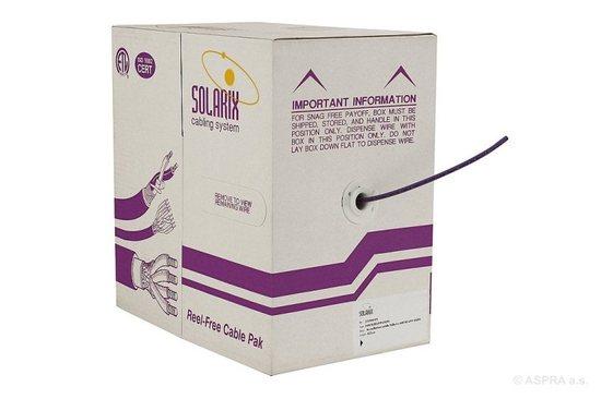 Kabel Solarix UTP drát cat5e 305m LSOH, SXKD-5E-UTP-LSOH