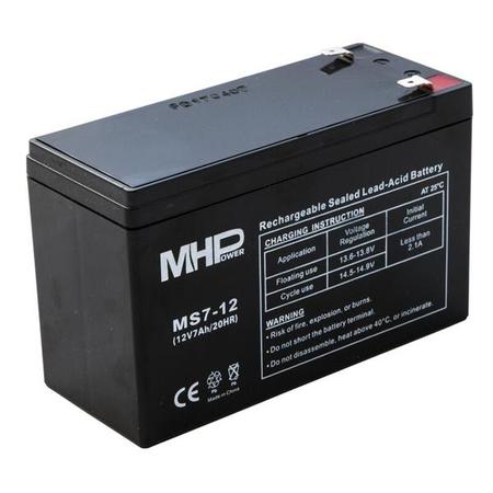 Baterie MHPower MS7-12 VRLA AGM 12V/7Ah  - MS7-12