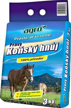 Hnojivo Agro  Pravý koňský hnůj 3 kg - 000774