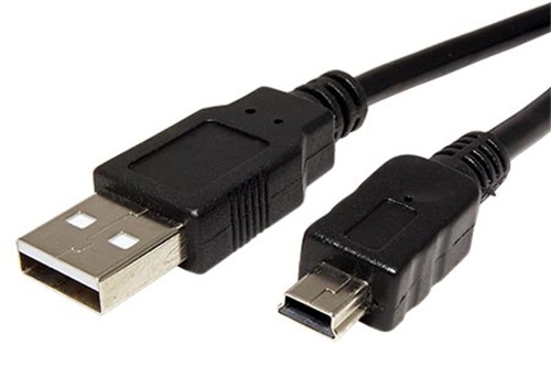 Kabel USB A(M) - miniUSB 5pin B(M), 1,5m (Nikon UC-E4, UC-E5, Olympus CB-USB4, Fuji FZ05365-100) - 11.92.8711
