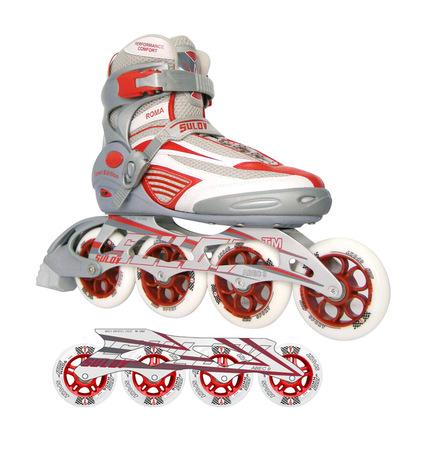 Kolečkové brusle SULOV ROMA 9.1 vel.38, červené - ROMA 9,1 -38