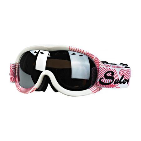 Brýle sjezdové juniorské SULOV PASSO, dvojsklo, bílo-červené - BS-PASSO-1