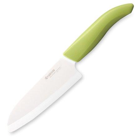 KYOCERA keramický nůž s bílou čepelí/ 14 cm dlouhá čepel/ zelená plastová rukojeť - FK-140WH-GR
