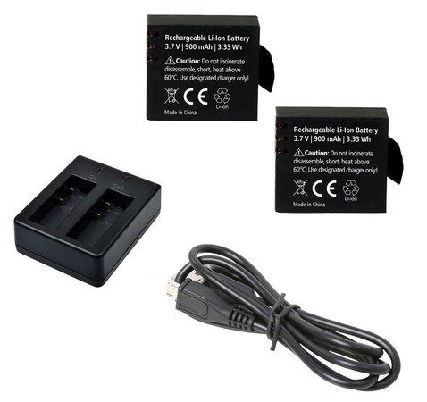 Rollei externí nabíječka pro kamery 372/ 510 / 610 / 525 / 625 + 2x náhradní baterie - 21644