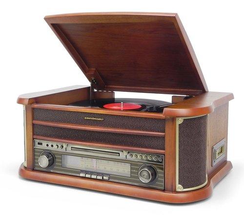 Soundmaster NR540 radio s gramofonem / USB/ CD-RW/ MP3 / retro design - NR540