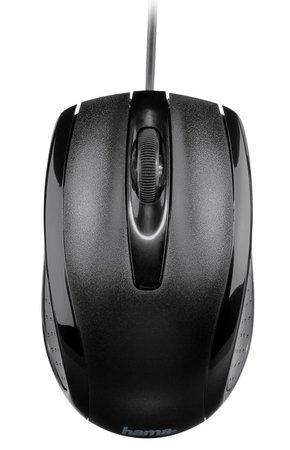 HAMA myš AM-5400/ drátová/ optická/ 800 dpi/ 3 tlačítka/ USB/ černá - 86560