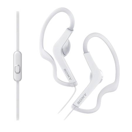 SONY MDR-AS210AP Sportovní sluchátka s klipem + ovladač pro telefon - White