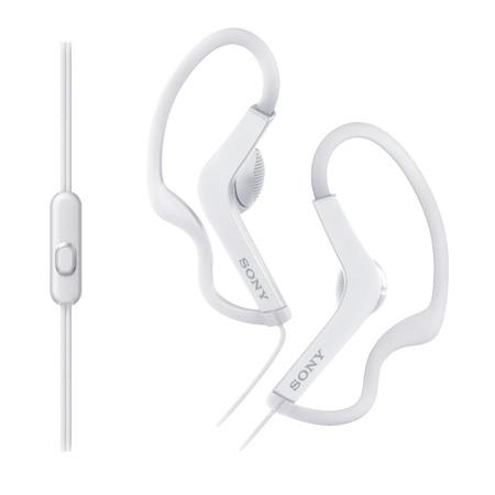 SONY MDR-AS210AP Sportovní sluchátka s klipem + ovladač pro telefon - White - MDRAS210APW.CE7