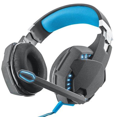 TRUST Sluchátka s mikrofonem GXT 363 7.1 Bass Vibration Headset - černo/modré - 20407