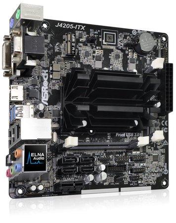 ASROCK MB J4205-ITX s integrovaným intel CPU quad-core J4205 (2x DDR3 SO-DIMM, VGA +DVI +HDMI, PCI-E + M.2, 2xSATA3, 7.1, GLAN, mi - J4205-ITX