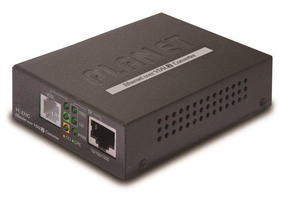 Planet VC-231G, Ethernet VDSL2 konvertor, 1000Base-T, master/slave, profil 30a, G.993.5 Vectoring, G.INP - VC-231G