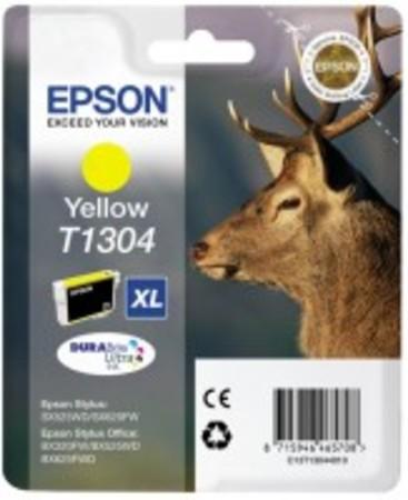 Epson inkoustová náplň/ T1304/ Singlepack DURABrite Ultra Ink/ XL Žlutá - C13T13044012