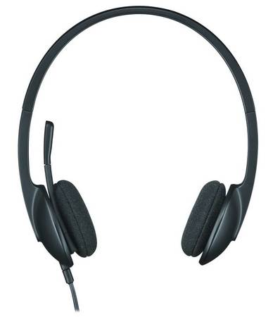 Logitech Headset Stereo H340/ drátová sluchátka + mikrofon/ USB/ černá - 981-000475