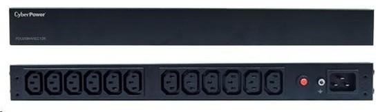 CyberPower Rack PDU, Basic, 1U, 16A, (12)C13, IEC-320 C20, PDU20BHVIEC12R