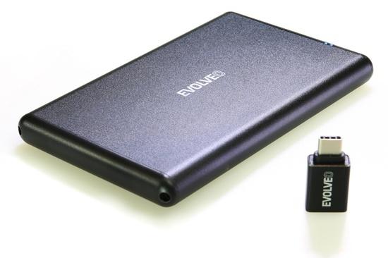 EVOLVEO 2.5" Tiny 2, 10Gb/s, externí rámeček na HDD, USB A 3.1 + redukce USB A/USB C, TINY2