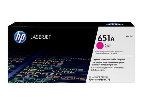 HP CE343A Toner 651A pro CLJ M775, (16 000str), Magenta, CE343A