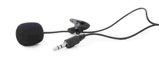 GEMBIRD Clip-on 3.5 mm microphone, black - MIC-C-01