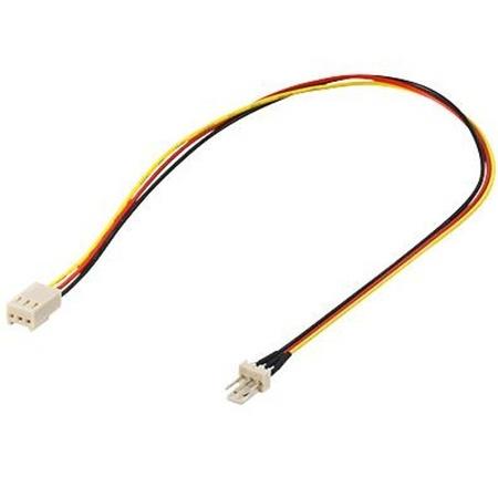 PremiumCord Prodlužovací kabel k ventilátoru  3pin samec - 3pin samice , 30cm - kn-18