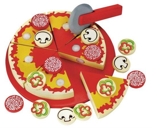 BINO 83412 Dřevěná pizza na krájení