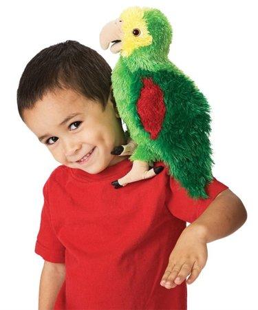 Amazonský papoušek (pohyblivý plyšák na ruku), FOLKMANIS PUPPETS