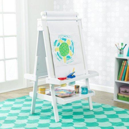 KIDKRAFT Bílá kreslící tabule 3v1 Deluxe