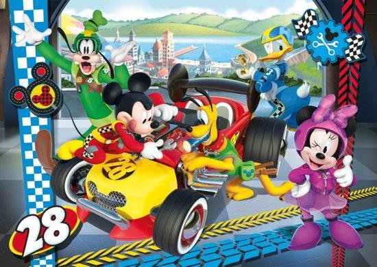 CLEMENTONI Puzzle Mickey Mouse: Závody MAXI 24 dílků