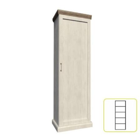 Kondela Skříň, sosna skandinávská / dub divoký, ROYAL S1D - 0000086112