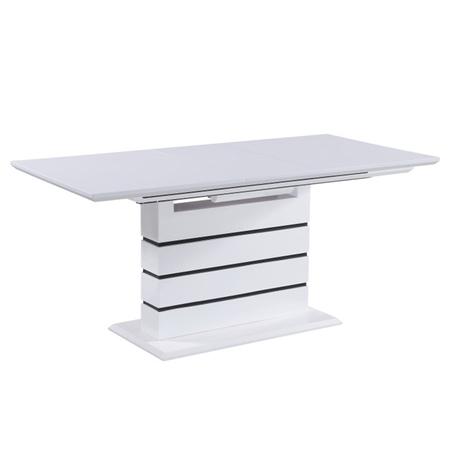 Kondela Jídelní stůl, 140 / 180x90, MDF bílá, Medan