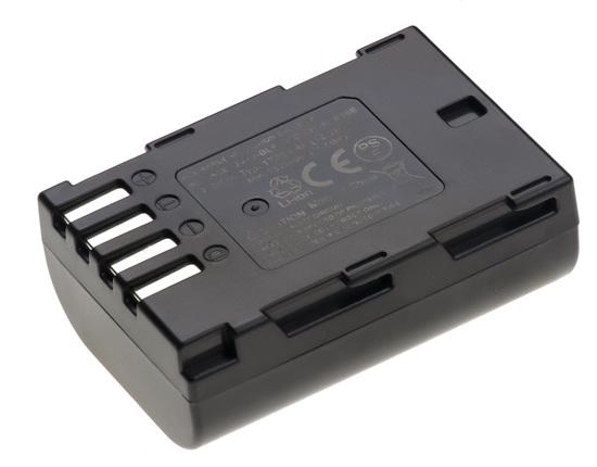 Baterie T6 power Panasonic DMW-BLF19, 1700mAh, černá