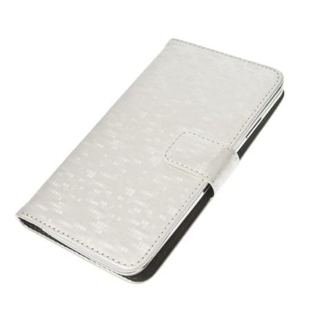 Aligator Pouzdro BOOK GLAMMY L (4,5"- 5") White - ACPLUNBOOK175