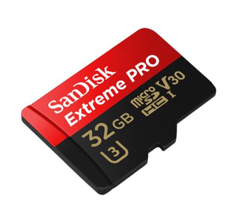 Paměťová karta SanDisk Extreme Pro microSDHC 32GB 100/90 MB/s A1 C10 V30 (SDSQXCG-032G-GN6MA) - SDSQXCG-032G-GN6MA