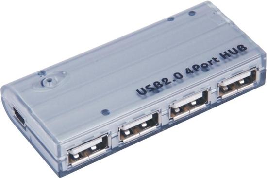 PremiumCord USB 2.0 HUB 4-portový s napáj.,5V 2A, ku2hub4