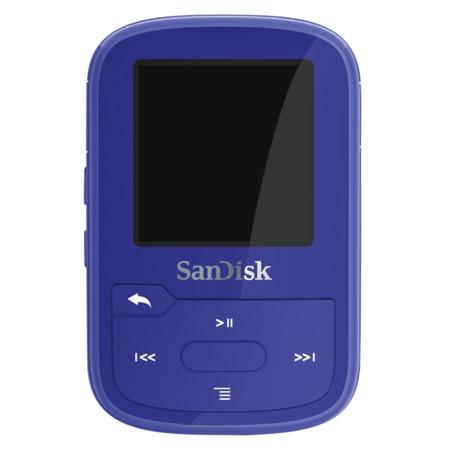 SanDisk MP3 Sansa Clip Sport Plus 16 GB modrá - SDMX28-016G-G46B