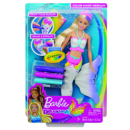 Mattel Barbie d.i.y. Crayola mořská víla - GCG67MAT