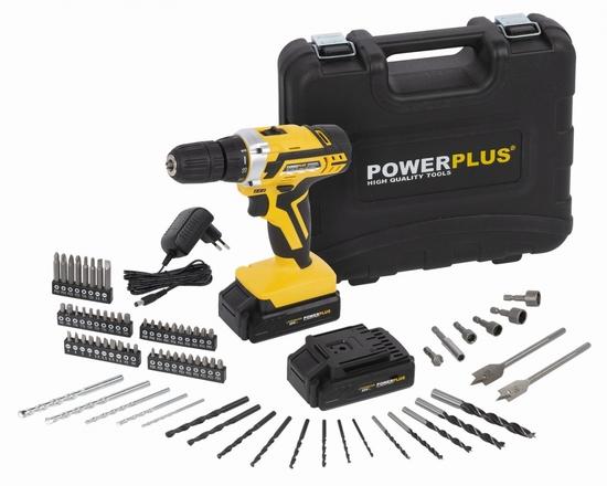 Aku vrtačka Powerplus POWX00820 20V + 74ks příslušenství - POWX00820