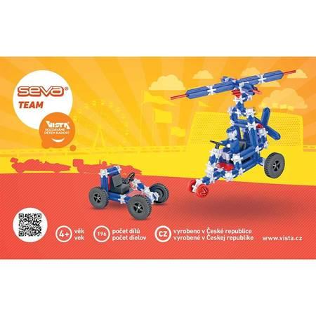 Polytechnická stavebnice SEVA Team - 196 dílků - 0301-15
